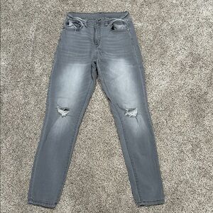 KanCan Distressed Gray Jeans